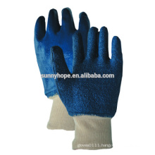 Sunnyhope cotton Towel liner Blue nitrile fully coated work glove